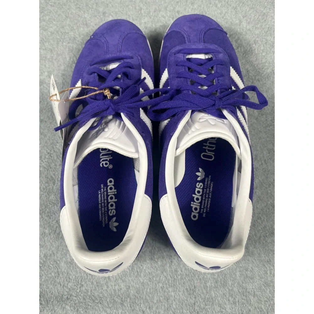 NWT! Adidas Gazelle J Energy Ink Purple Sneakers IE5597 Mens 7 Womens 8